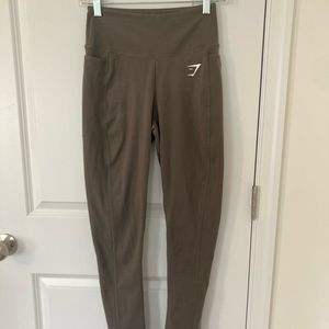 Gymshark army green high waisted leggings